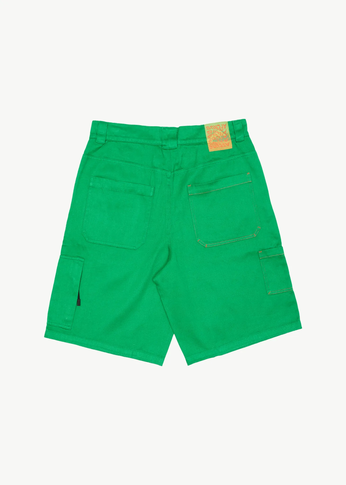 AFENDS Mens Sleepy Hollow - Twill Carpenter Shorts - Forest