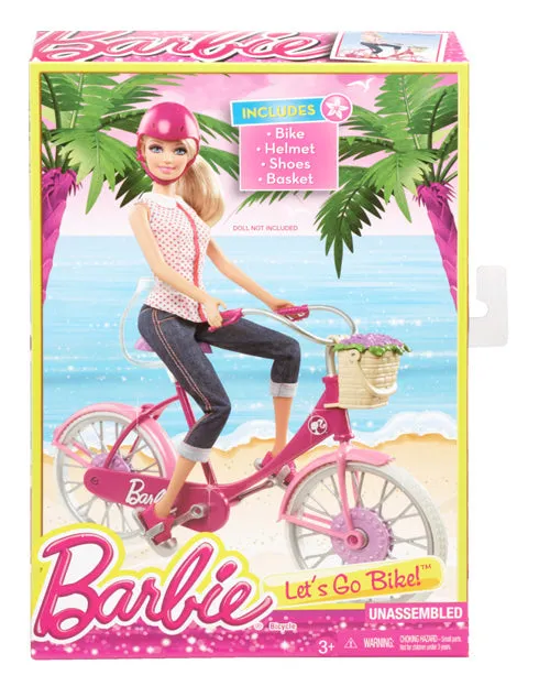 Barbie On The Go Accessory Lets Go Bike