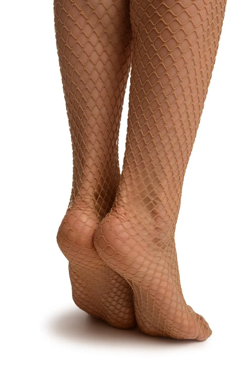 Beige Medium Mesh Luxury Fishnet