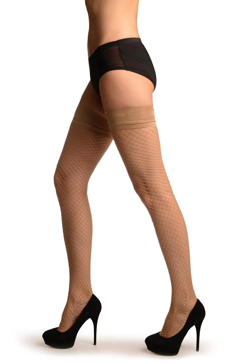 Beige Medium Mesh Luxury Fishnet