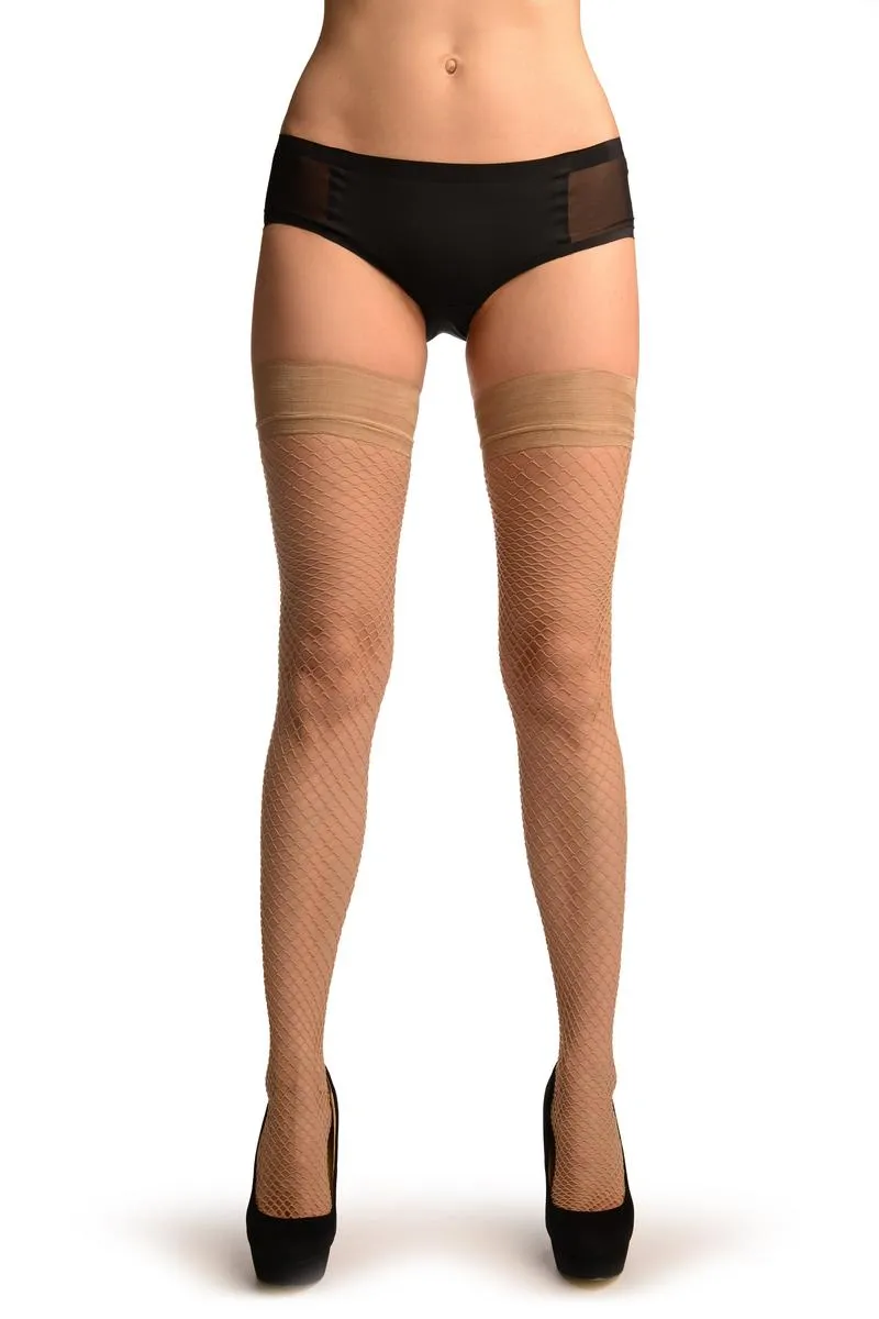 Beige Medium Mesh Luxury Fishnet