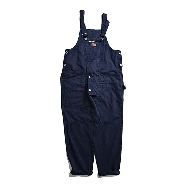 Belt Workwear Jumpsuit Men's Fashion Multi Pocket One-piece Trousers Loose Green Beige Sleeveless Overalls 9Y7822