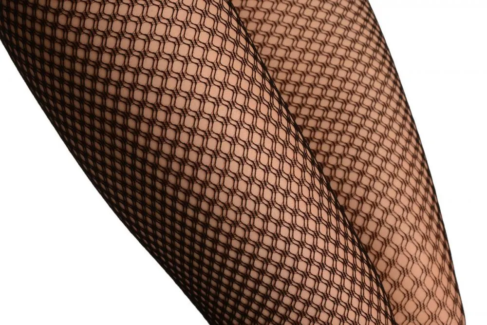 Black Double Mesh Fine Fishnet