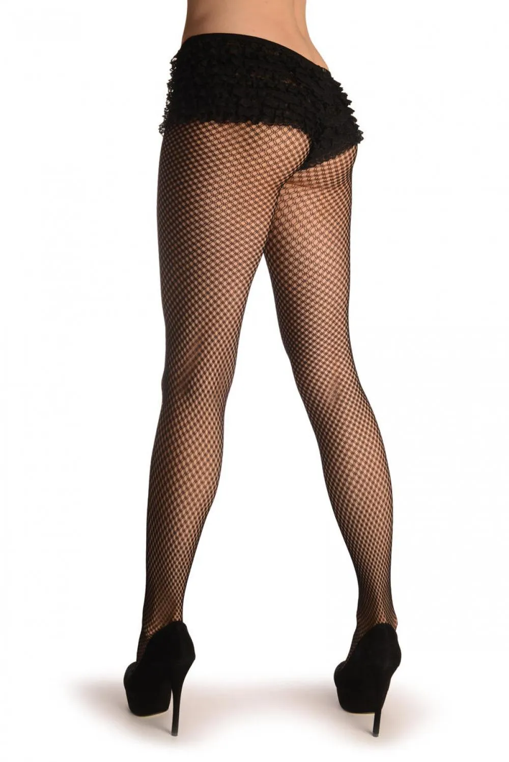 Black Double Mesh Fine Fishnet