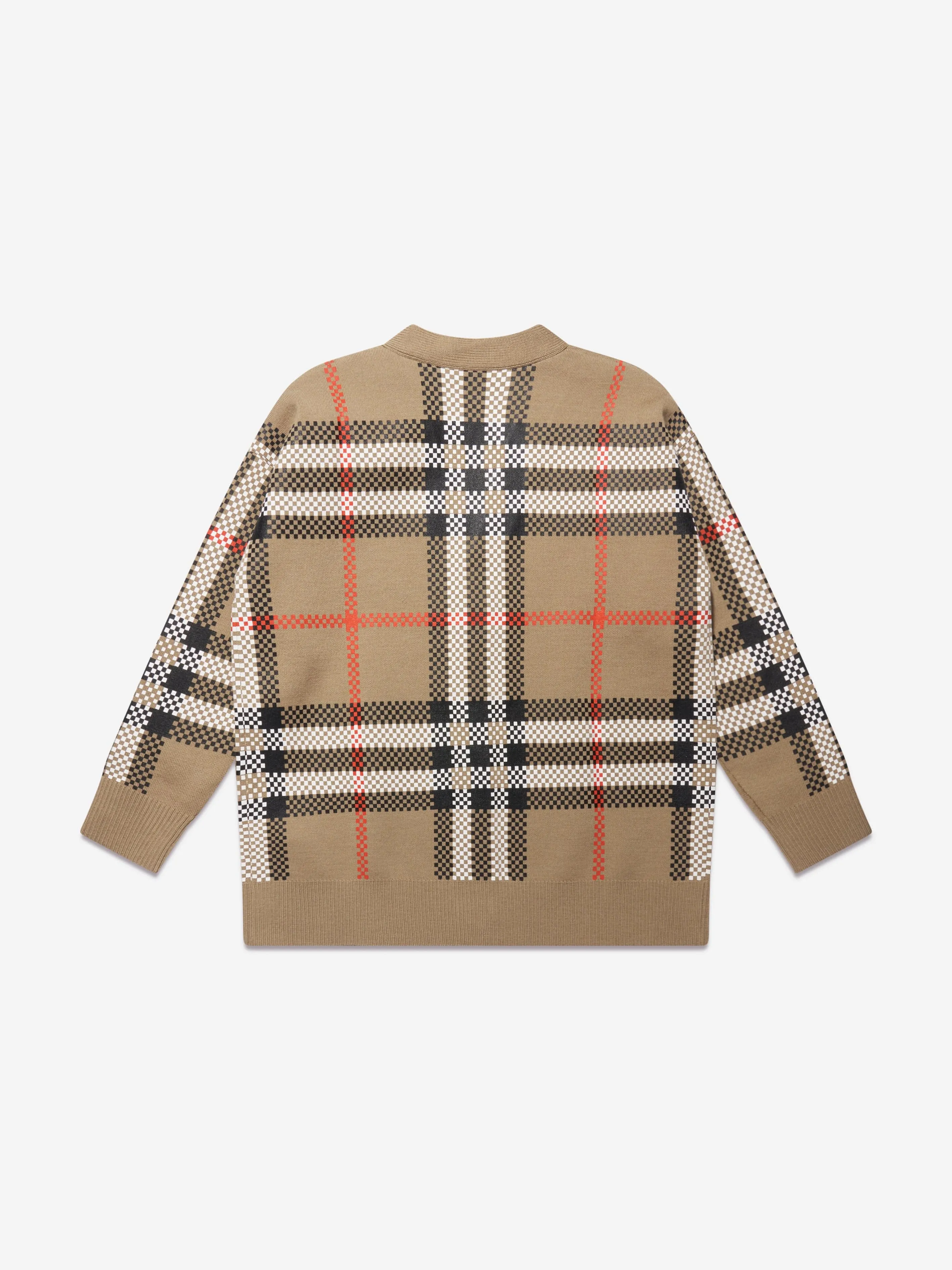 Burberry Boys Johnny Cardigan in Archive Beige Check