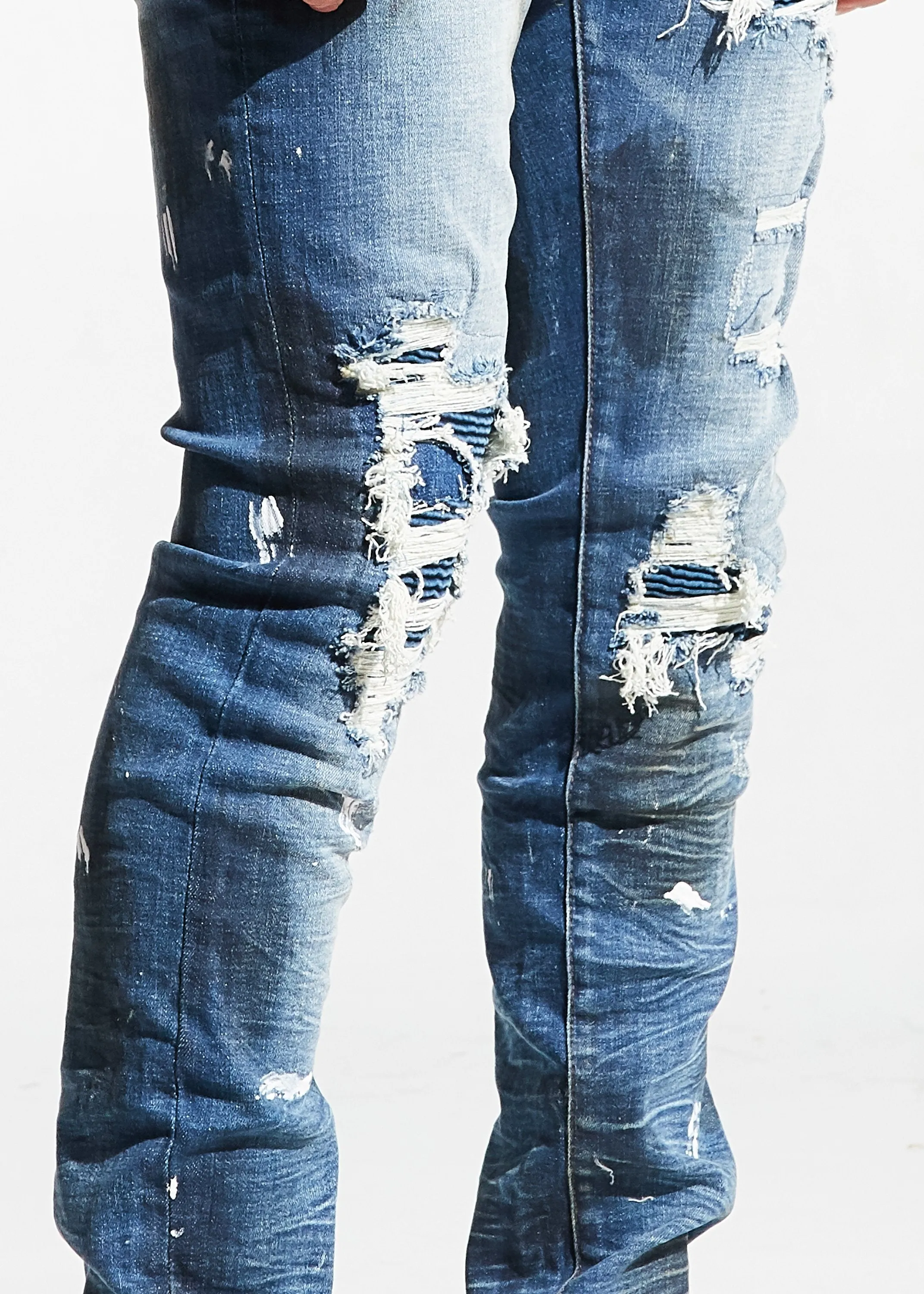 Camren Rip and Repair Denim (Blue)