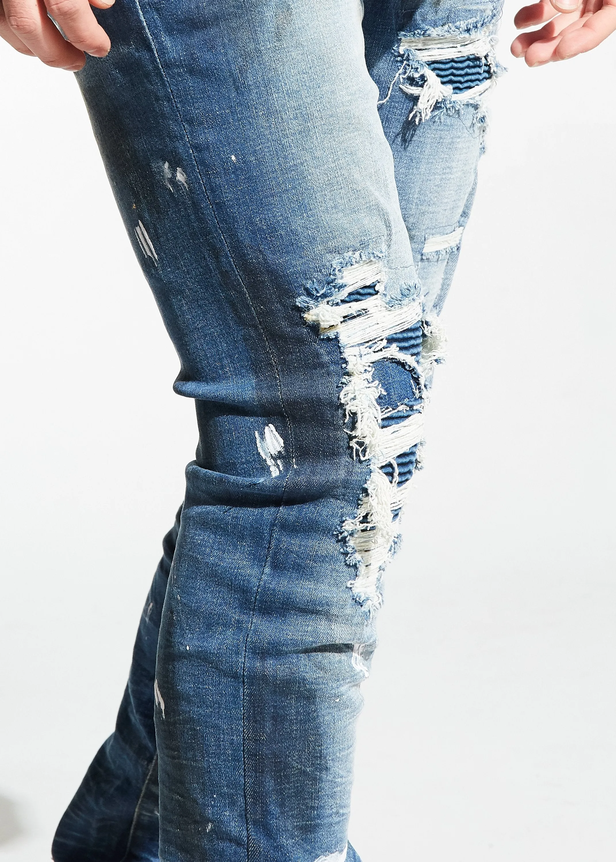 Camren Rip and Repair Denim (Blue)