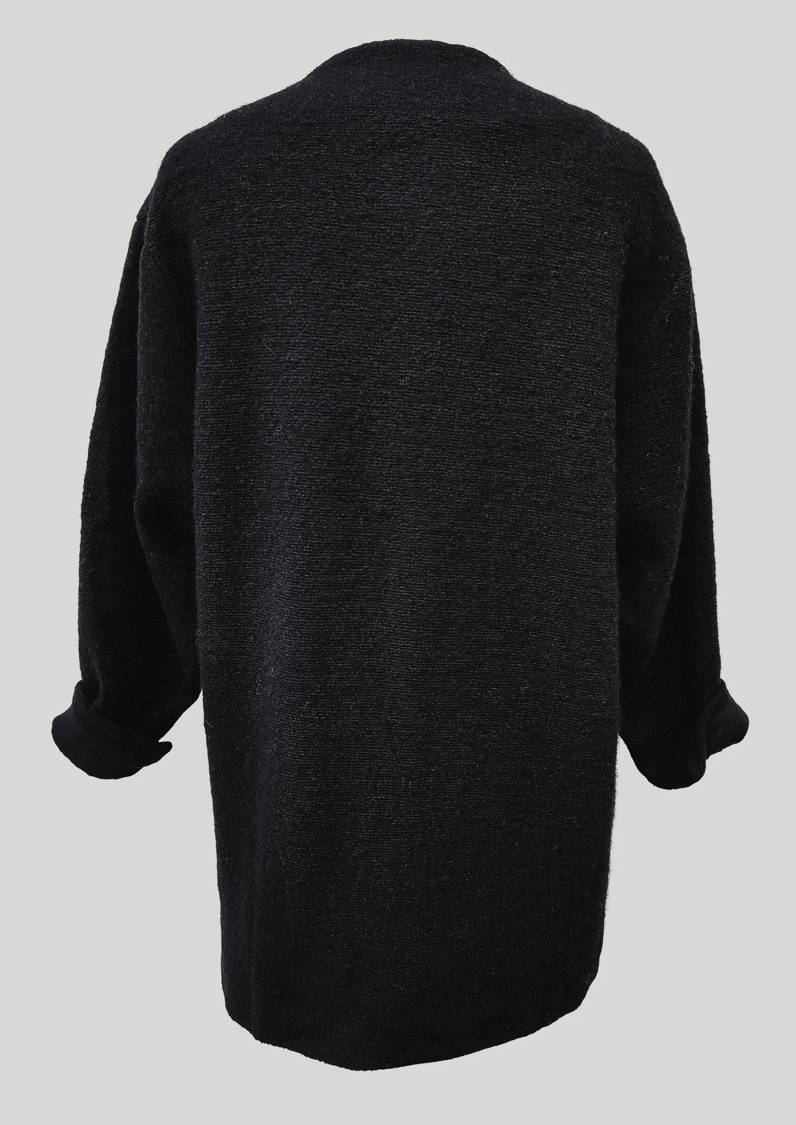 CARDIGAN - WOOL BLEND black