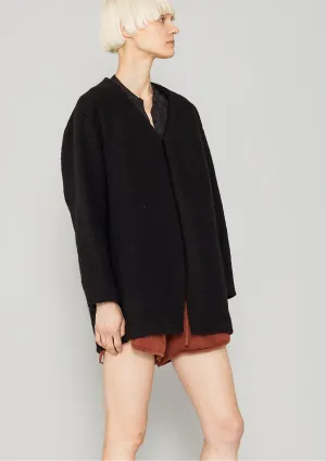 CARDIGAN - WOOL BLEND black