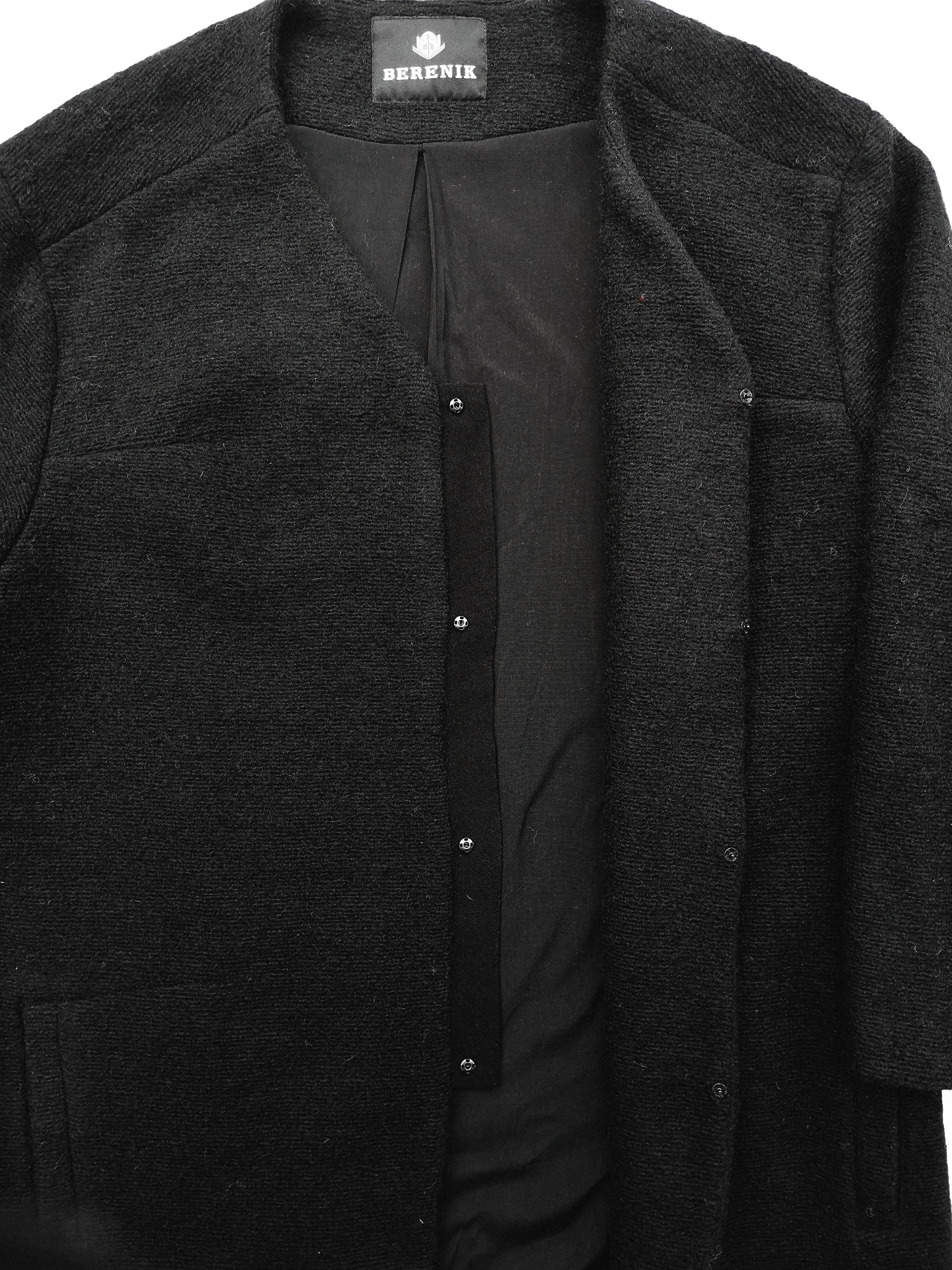 CARDIGAN - WOOL BLEND black