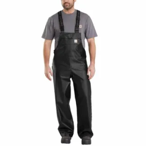 Carhartt Large Canopy Polyethylene/Polyester Midweight Waterproof Rain Storm Unlined Bibs Men's