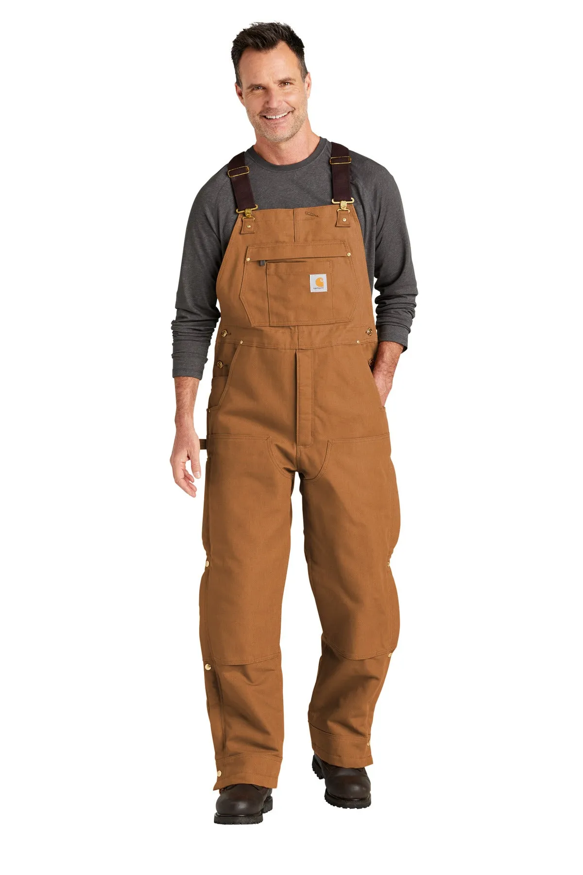 Carhartt Men's Firm Duck Insulated Bib Overalls CT104393