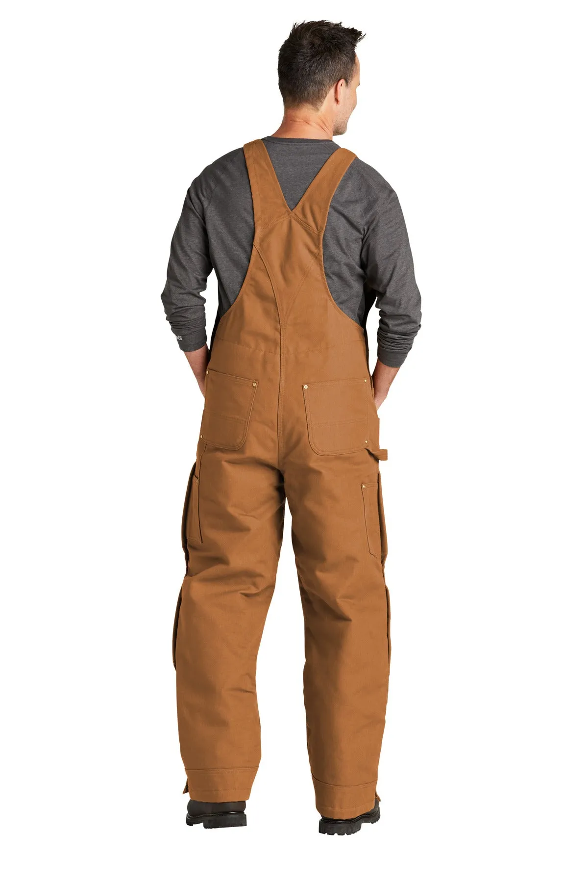 Carhartt Men's Tall Firm Duck Insulated Bib Overalls CTT104393