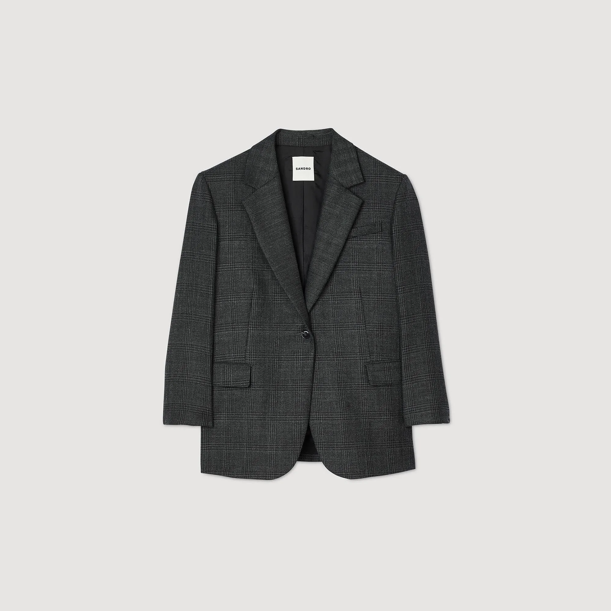 Checked Suit Jacket