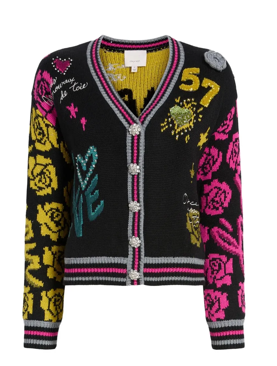 Ci9797 Collage Cardigan