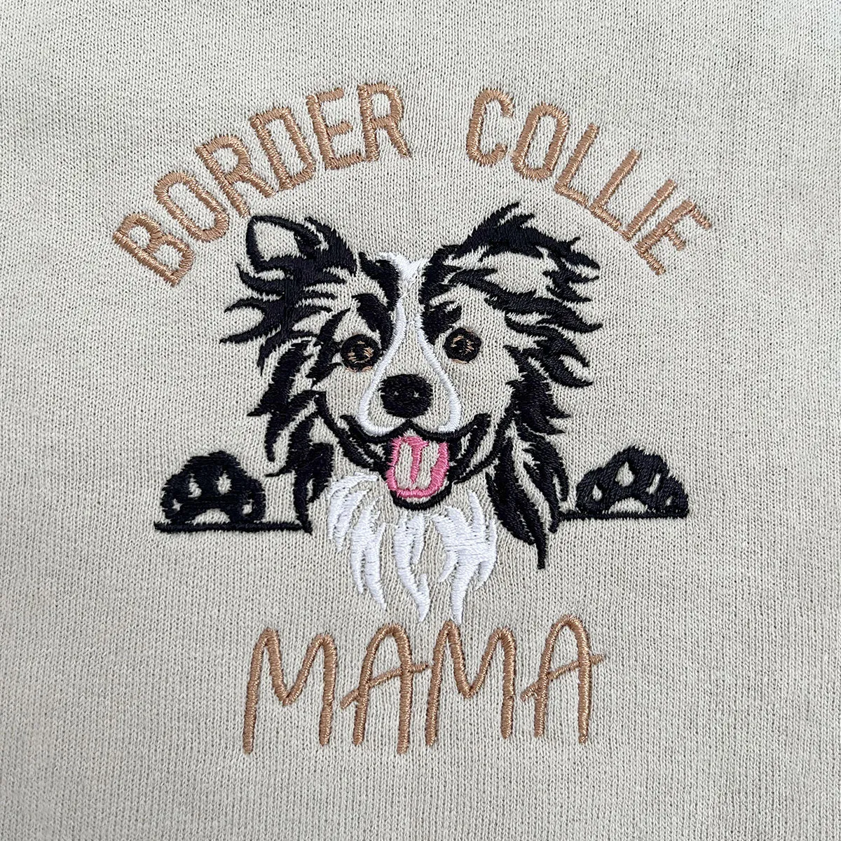 Custom Border Collie Dog Mama Embroidered Polo Shirt, Personalized Polo Shirt with Dog Name, Best Gifts For Boxer Lovers