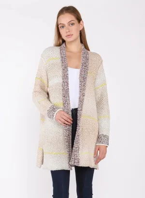 Dex Loren Patchwork Multi Colo Cardigan