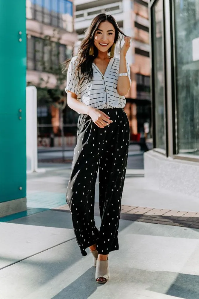 Dot Me Up Wide Leg Pants