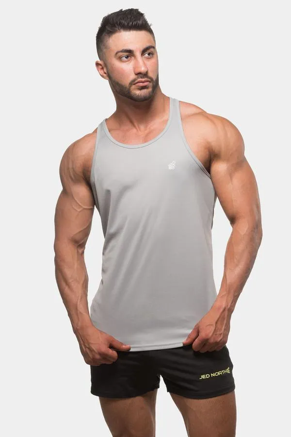 Fast-Dry Bodybuilding Workout Stringer - Silver