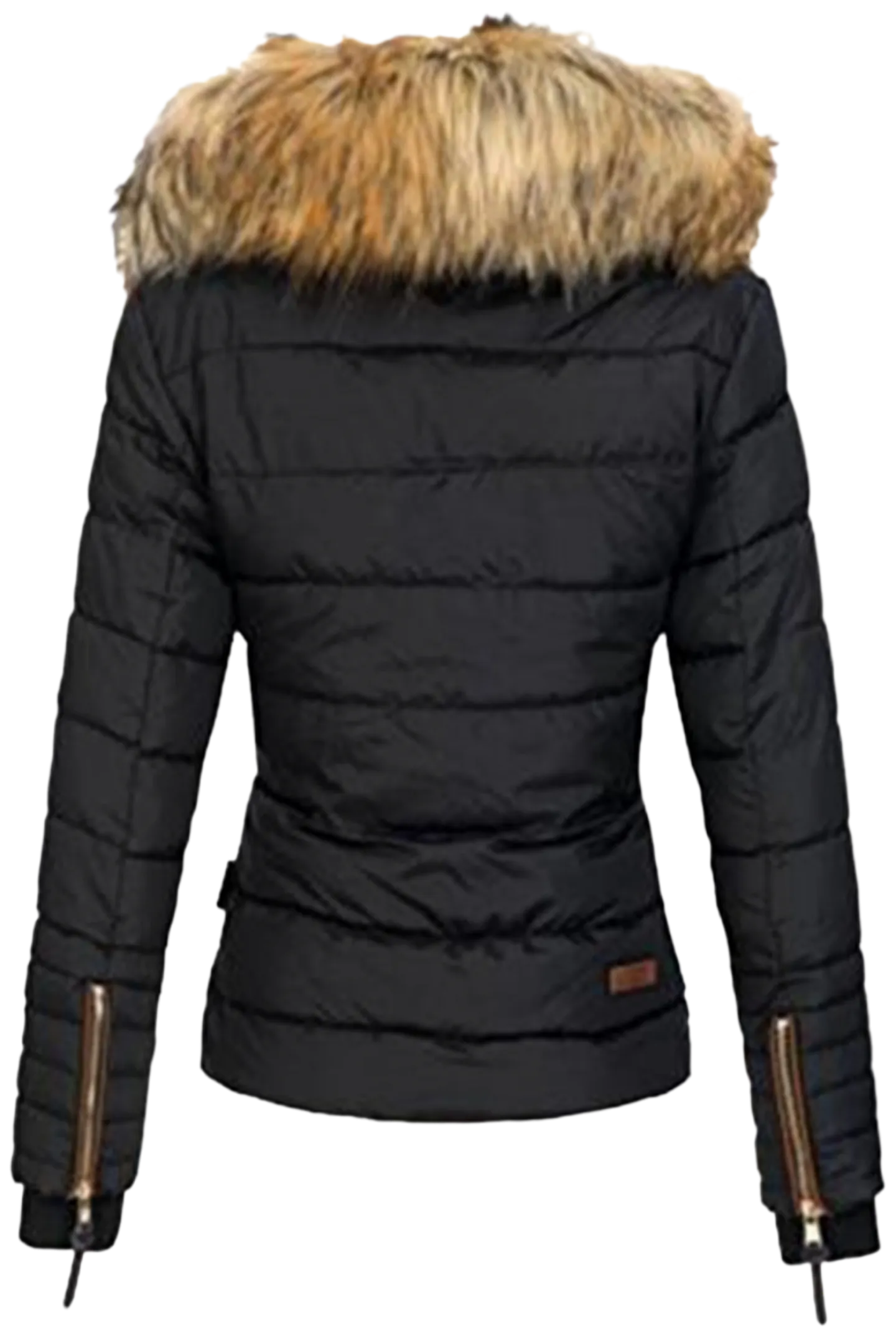 Fur Collar Zipper Cotton Jacket