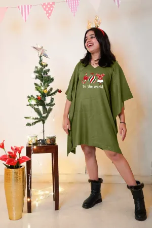 Green Rayon Kaftan - JOY