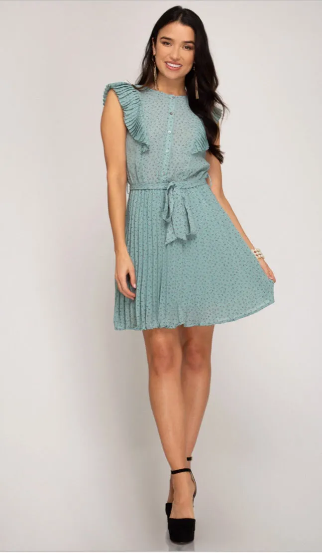 Greta Ruffle Day Dress