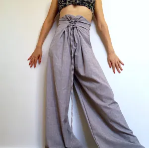 HIGH WAIST WIDE LEG PANTS TROUSERS