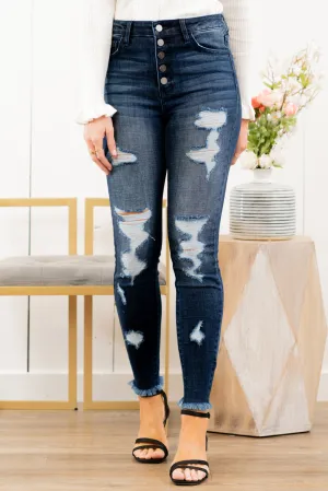 Janet High Rise Ripped Skinny