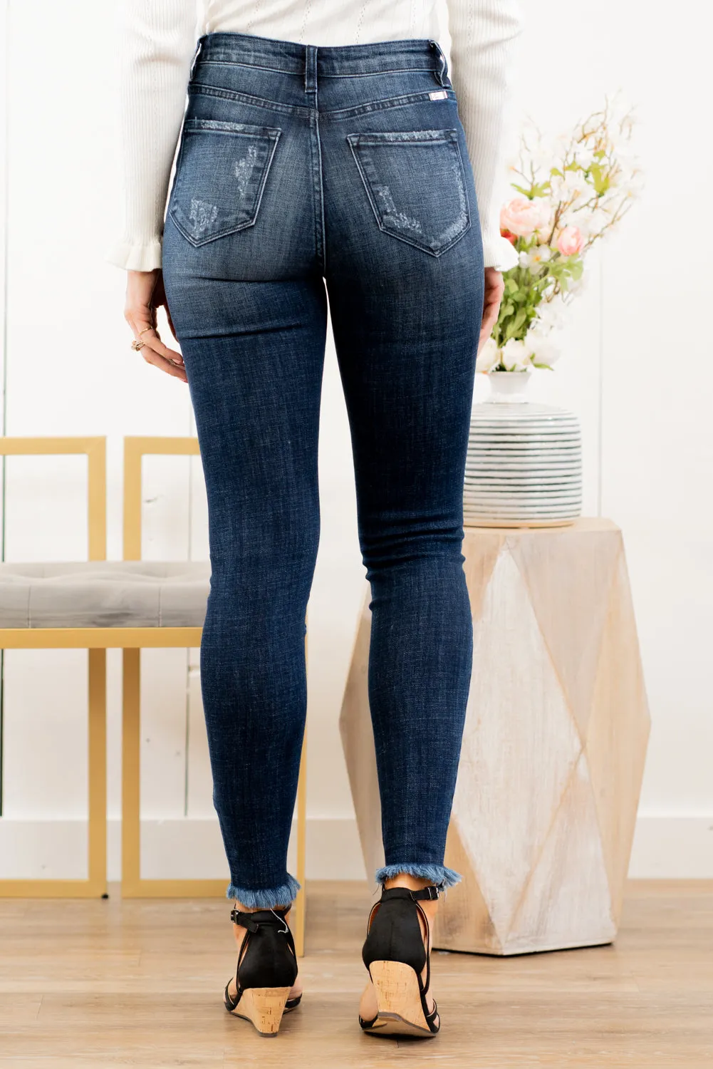 Janet High Rise Ripped Skinny