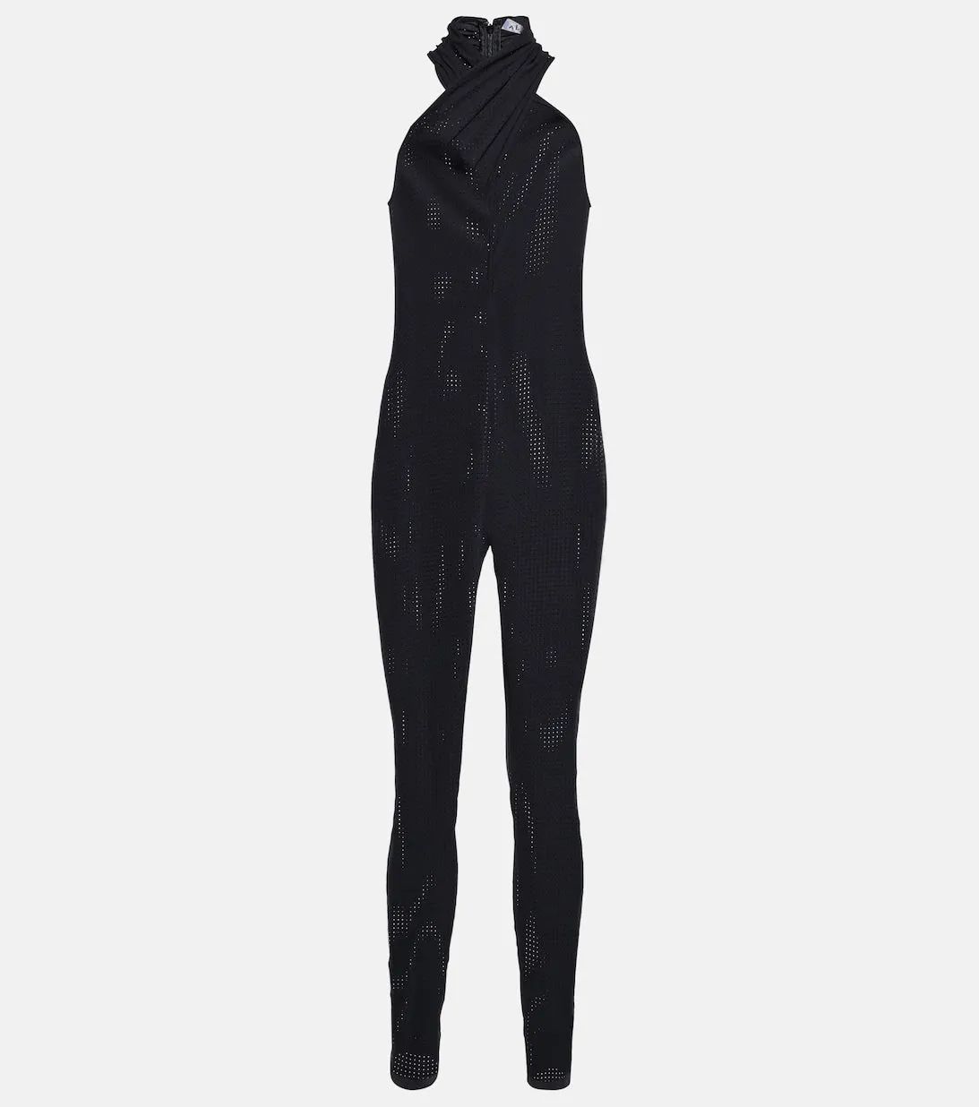 Jumpsuit with halter neckline ALAÏA, black