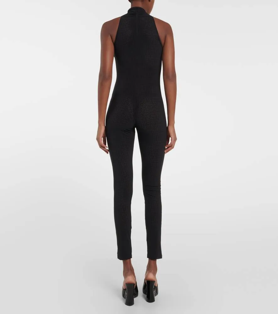 Jumpsuit with halter neckline ALAÏA, black