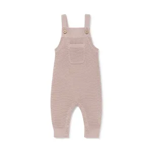 Knit Pocket Overalls | Mauve