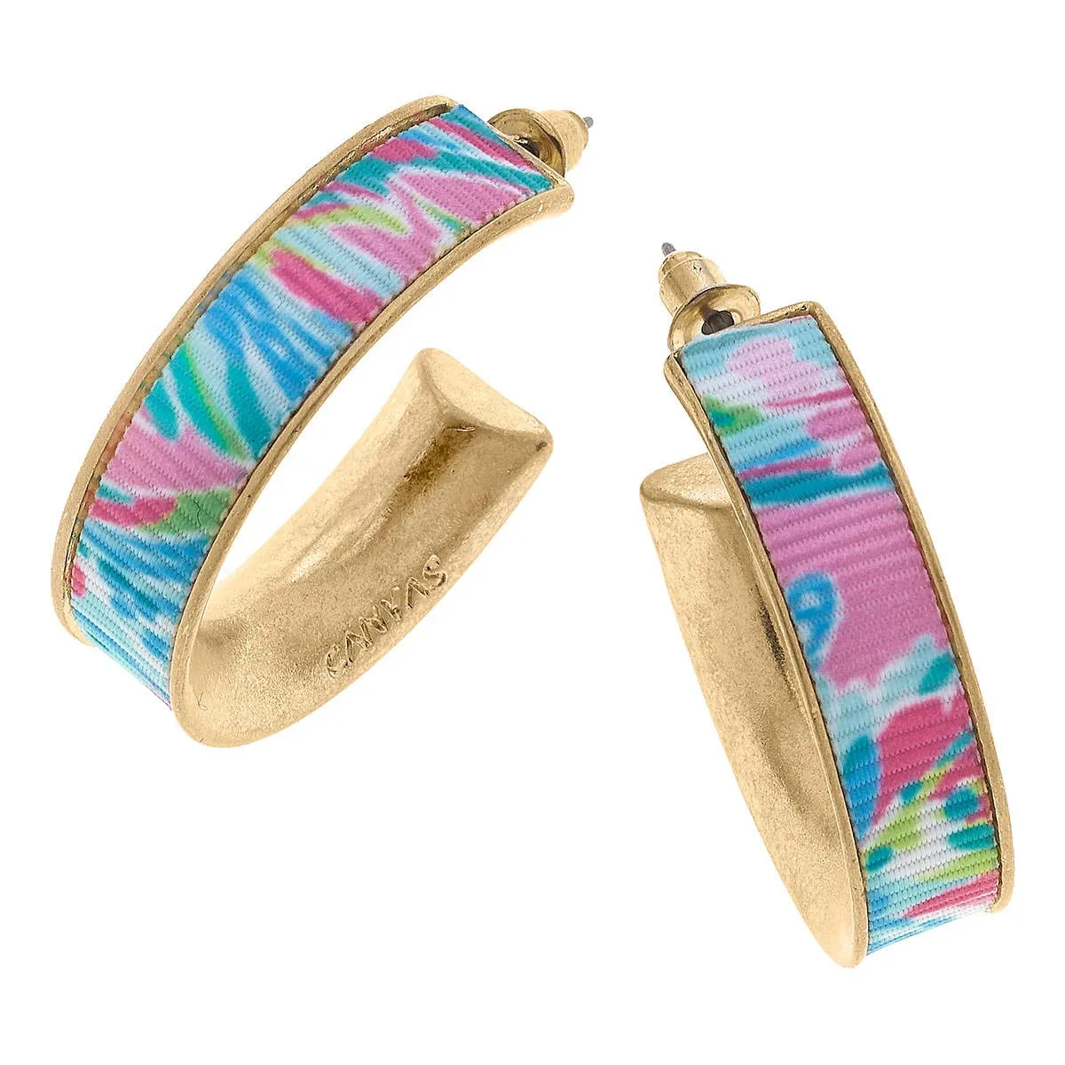 Libby Tropical Hoop Earrings