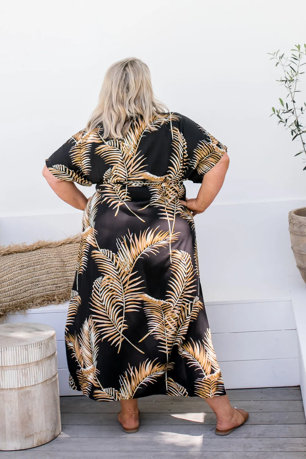 Long Kaftan Dress - Bamboo