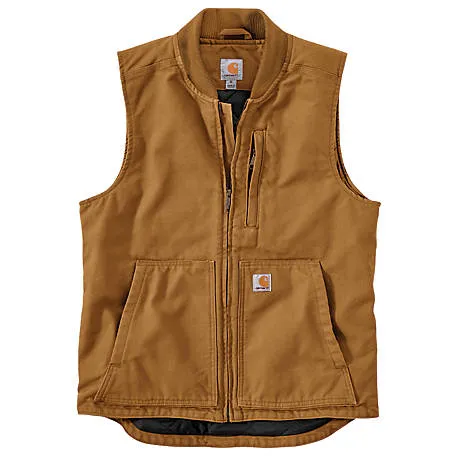 Men's Carhartt Loose Fit Washed Duck Insulated Rib Collar Vest - 104395