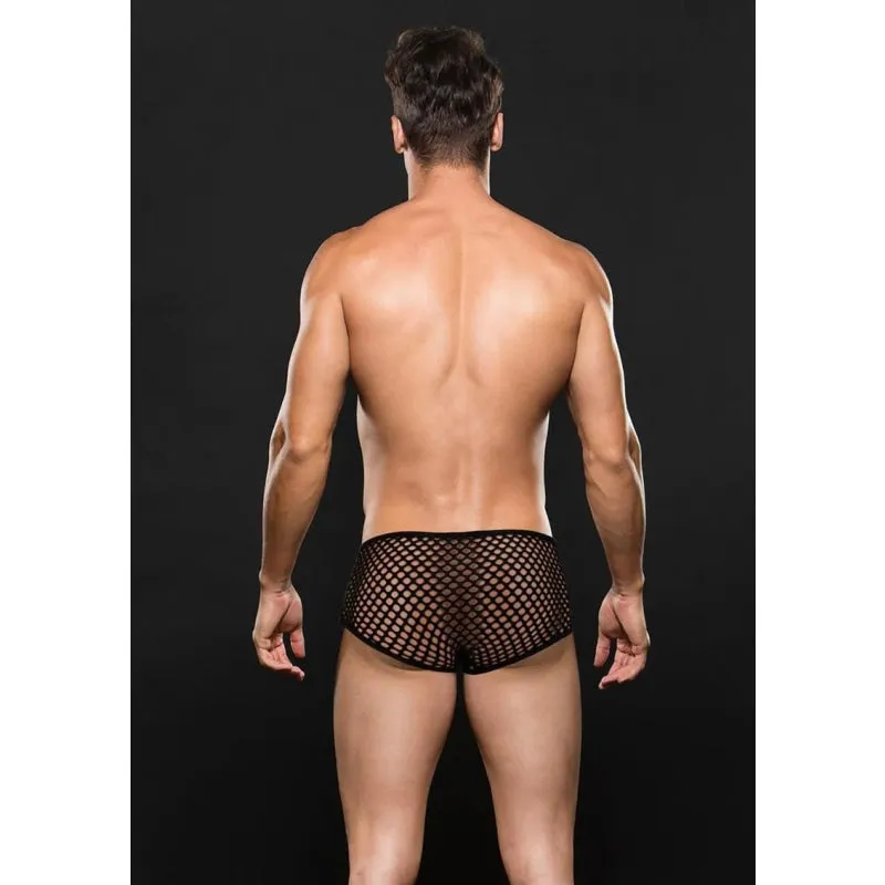 Modern Fishnet Trunk - Large/xlarge - Black