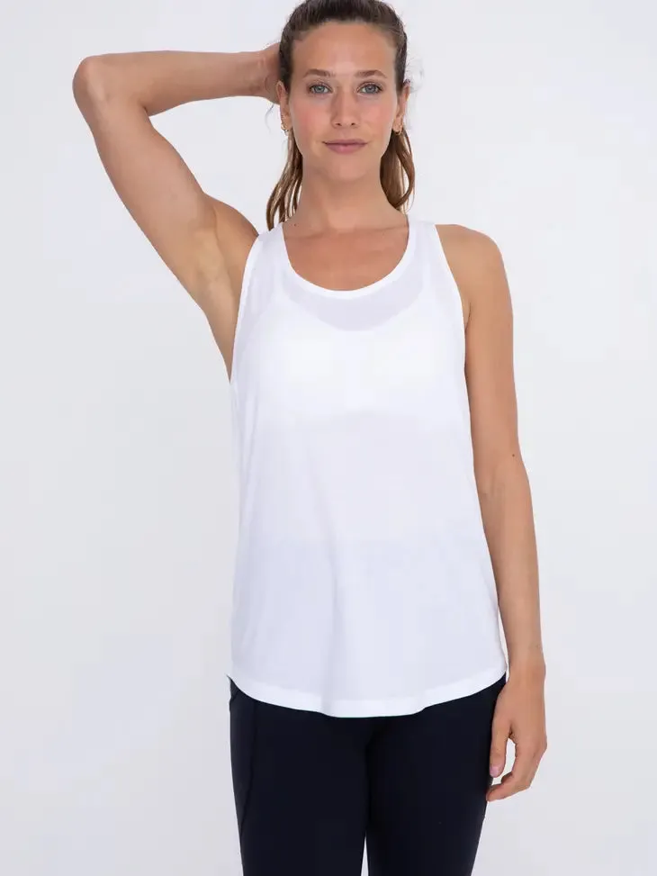 Mono B Twist Back Tank Top