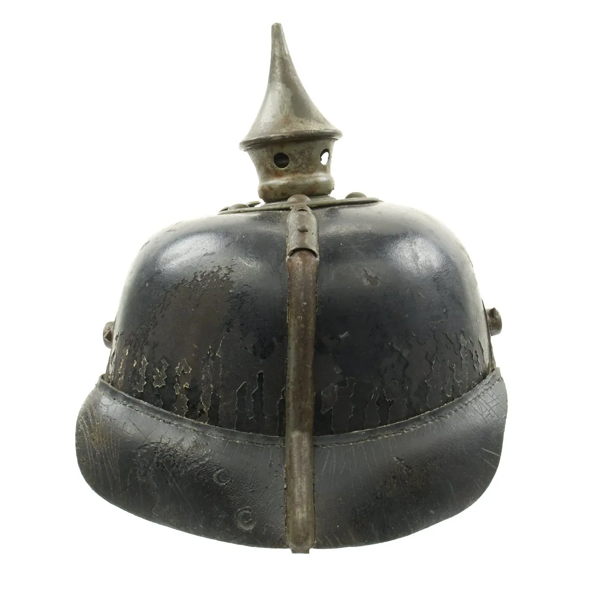 Original German WWI Prussian M1915 Line Infantry EM/NCO Pickelhaube Spiked Helmet