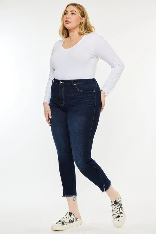 Plus High Rise Ankle Skinny Jeans