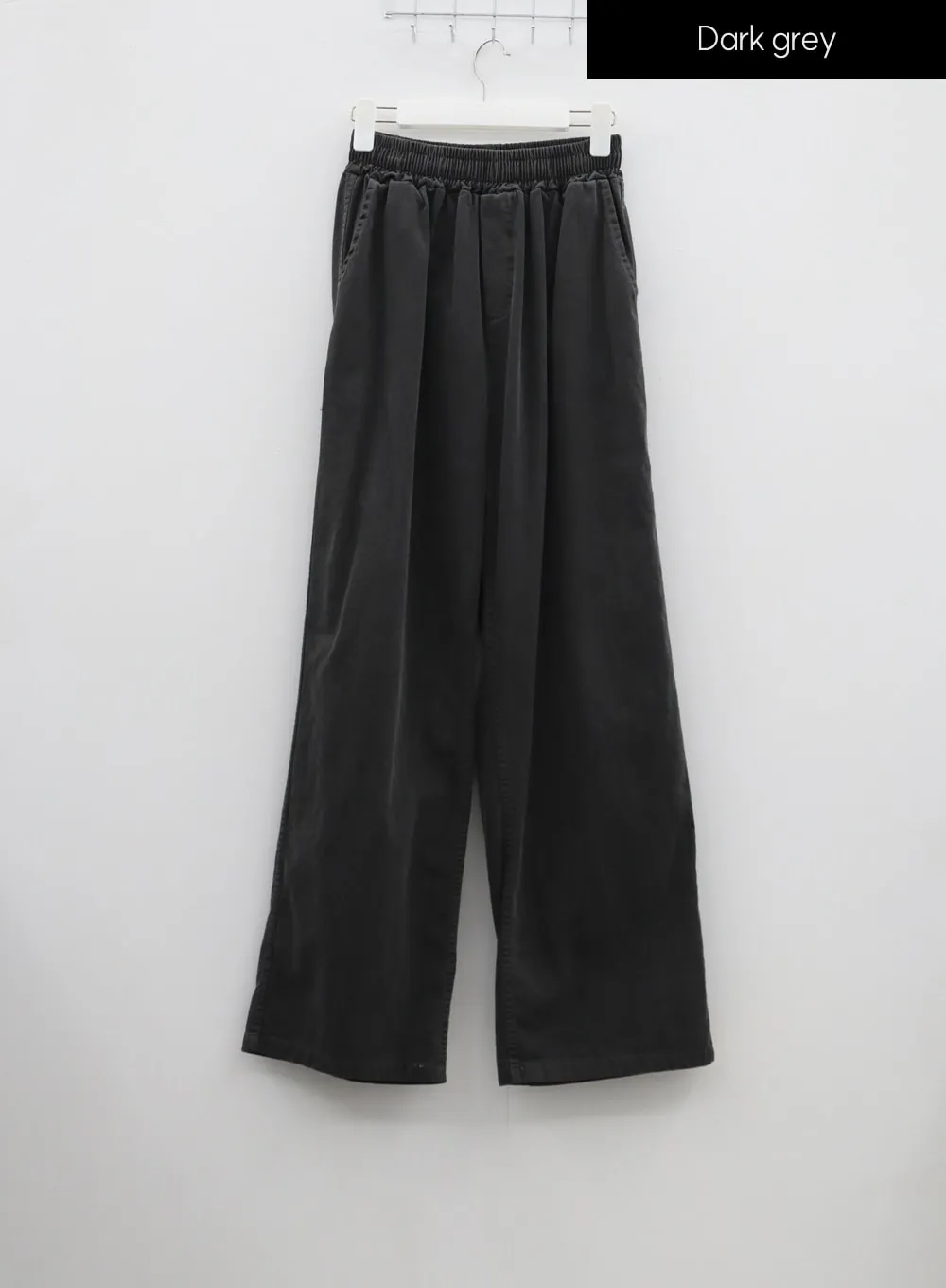 Plus Wide Leg Banded Pants IF317