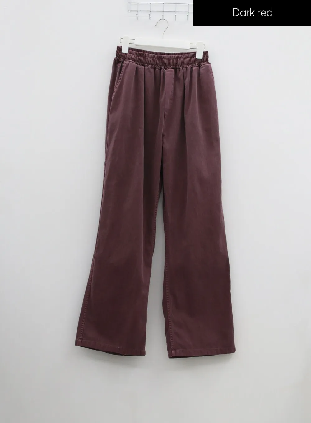 Plus Wide Leg Banded Pants IF317