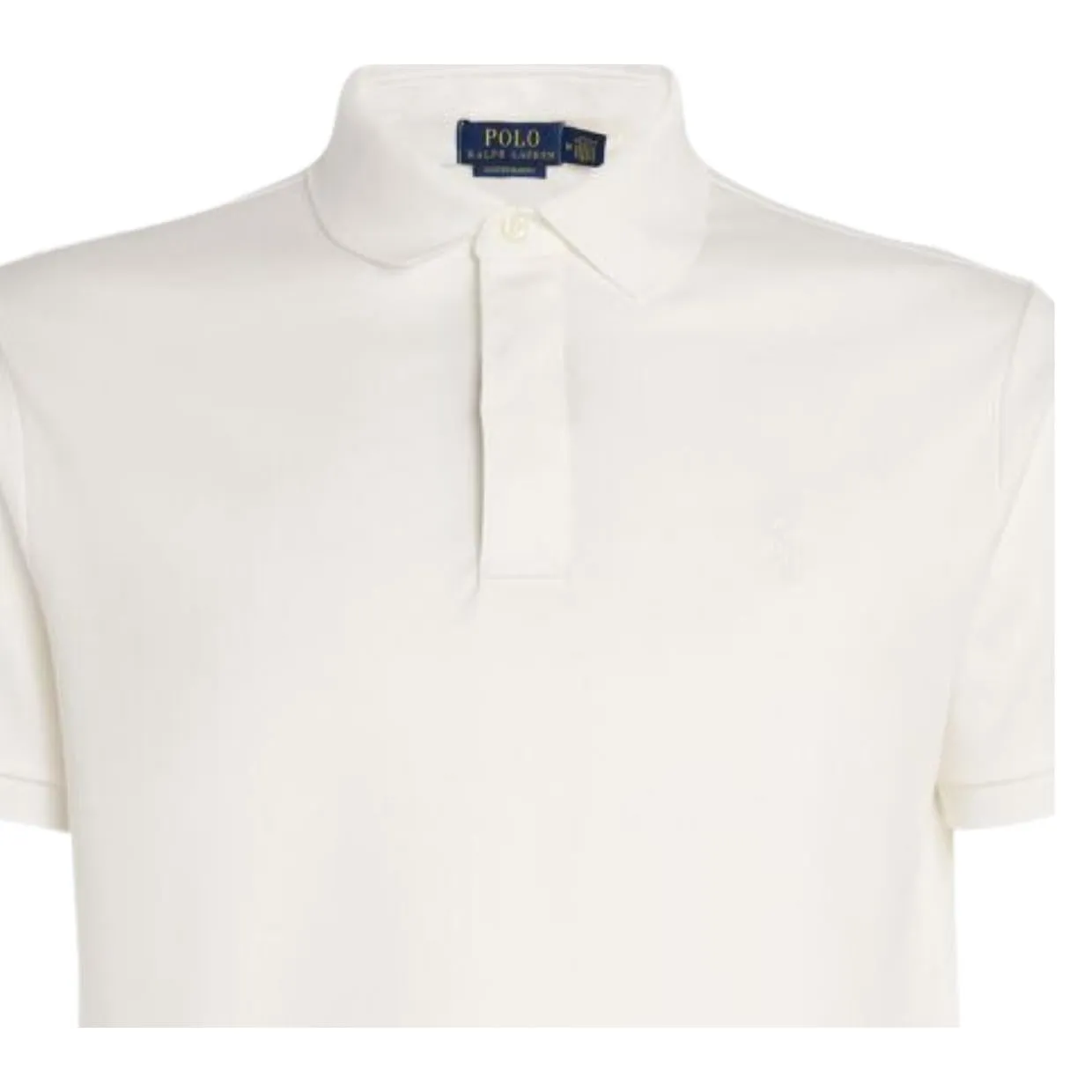 Polo Ralph Lauren Concealed Placket White Polo Shirt