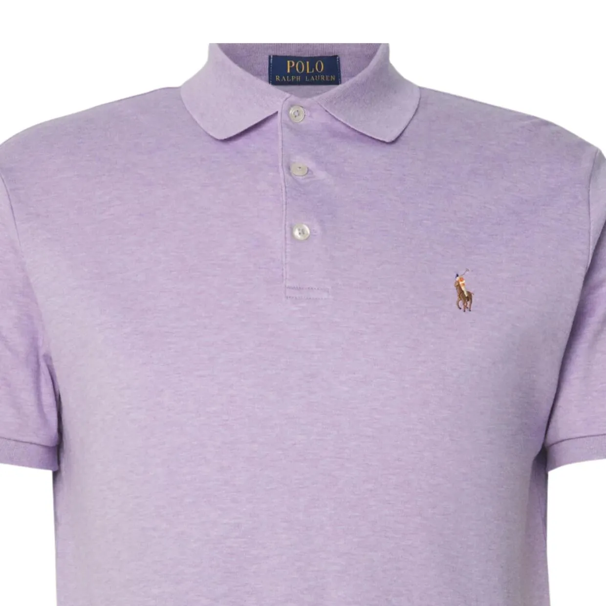 Polo Ralph Lauren Purple Logo Slim Fit Polo Shirt