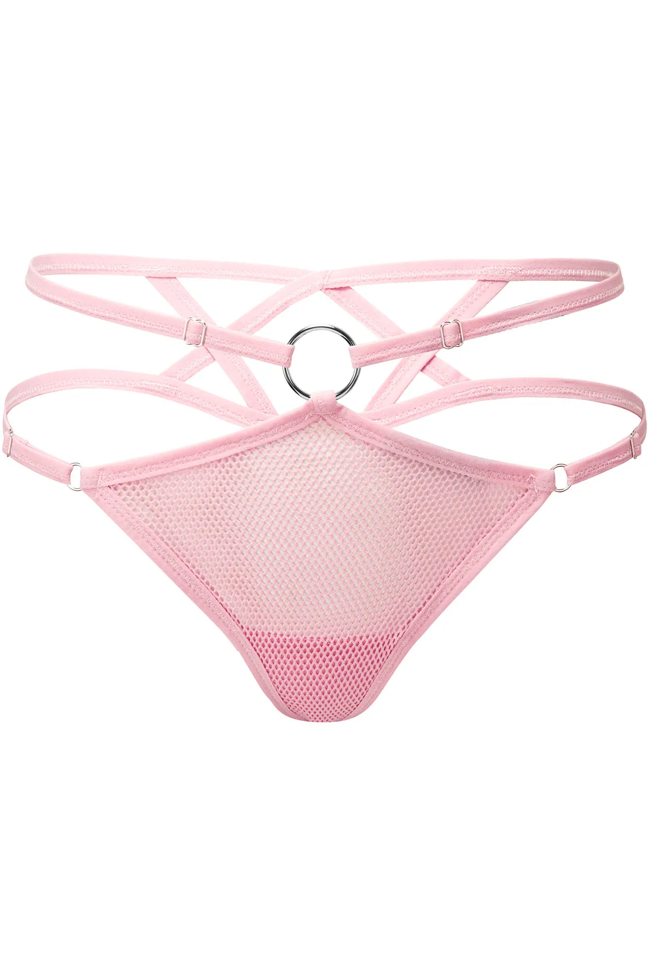 Possess Me Fishnet Panty [PASTEL PINK]