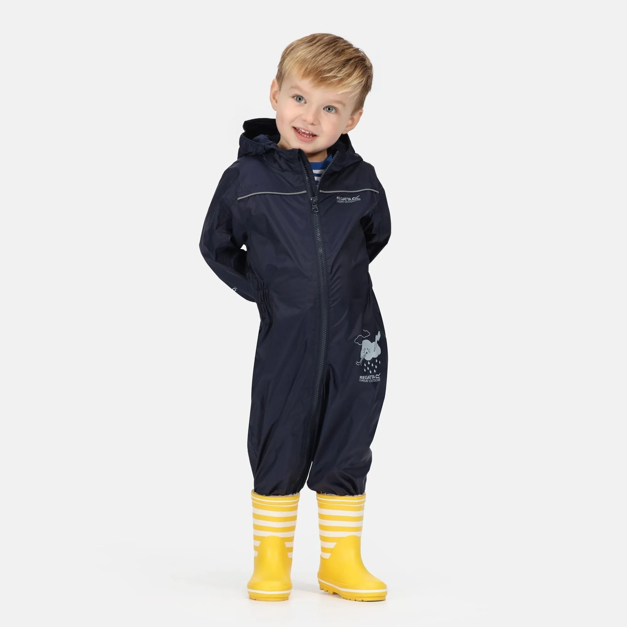 Regatta Kids' Puddle IV Waterproof All In One Rain Suit