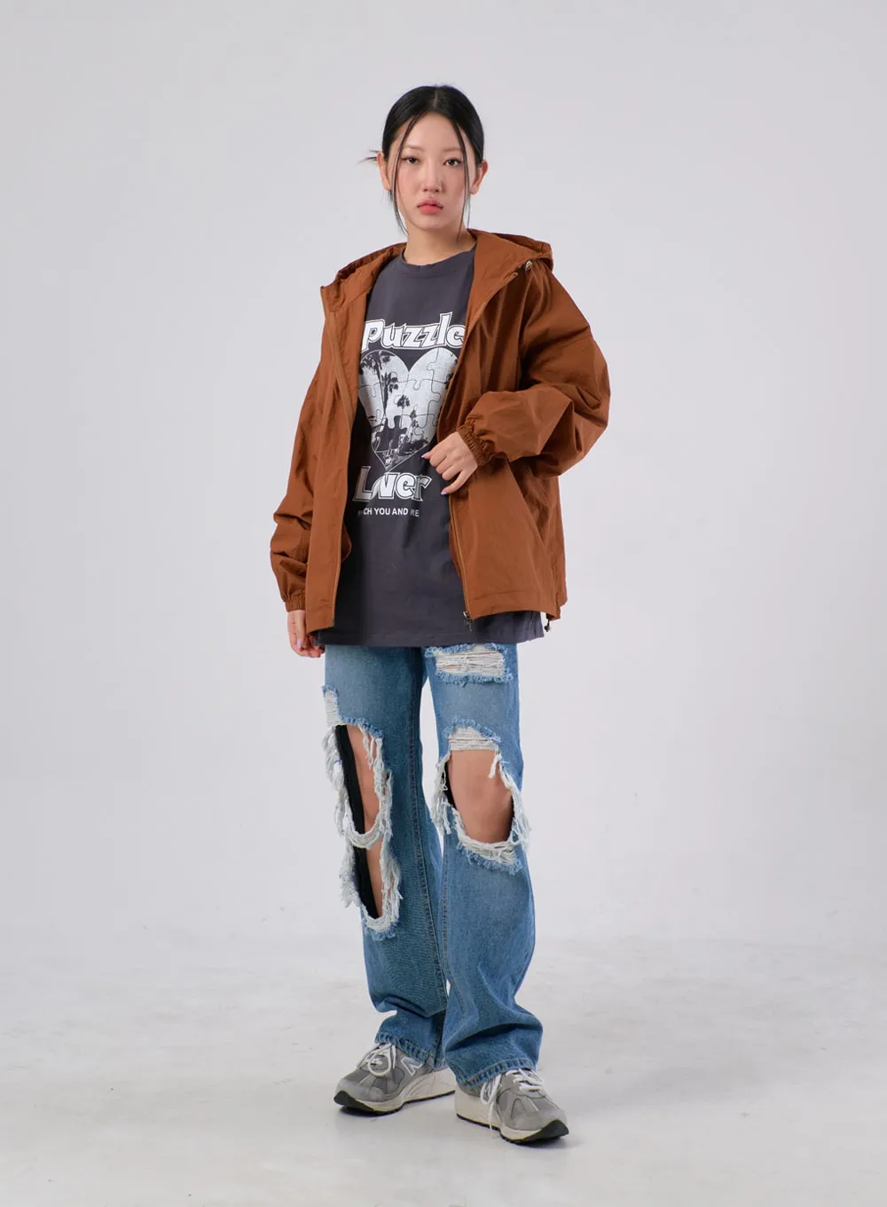 Ripped Knee Jeans IA305