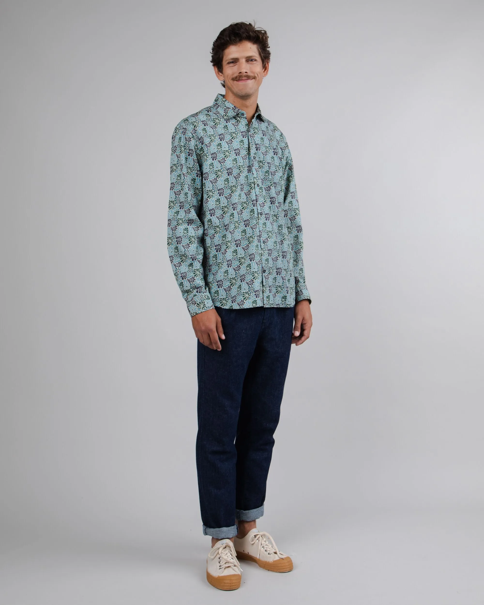 Spring Cotton Shirt Blue