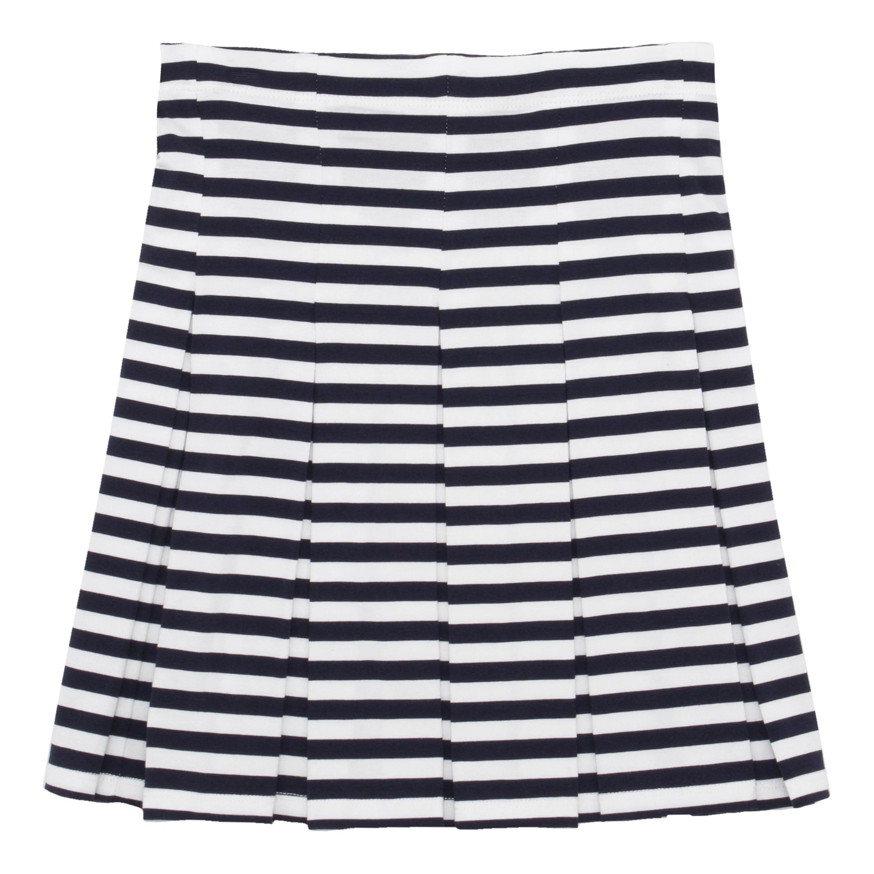 Stripe Pleated Skirt