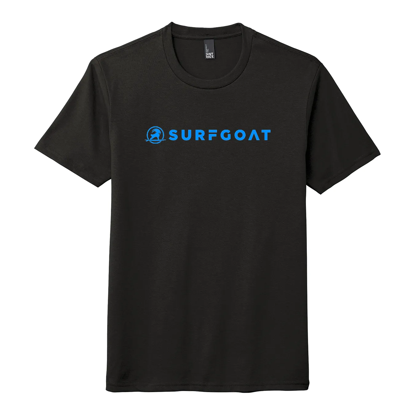 SURFGOAT   Short-Sleeved Tee (Black / Neon Blue)