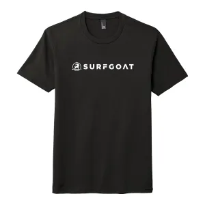 SURFGOAT Single Line Short-Sleeved Tee (Black / White)